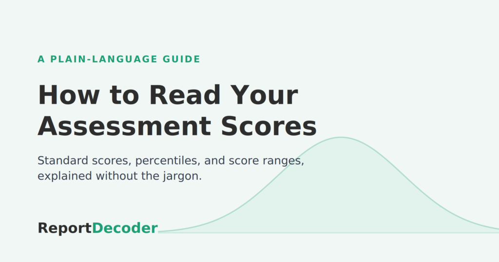 ReportDecoder guide: How to Read Your Assessment Scores.